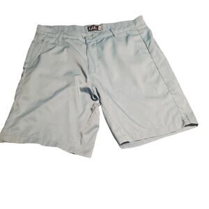 Mister New York Size 34 (36) Technical Men's Golf Shorts Bluish Green 9" Inseam